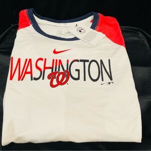 Nike  Washington Nationals Tee - Red, White, and Black